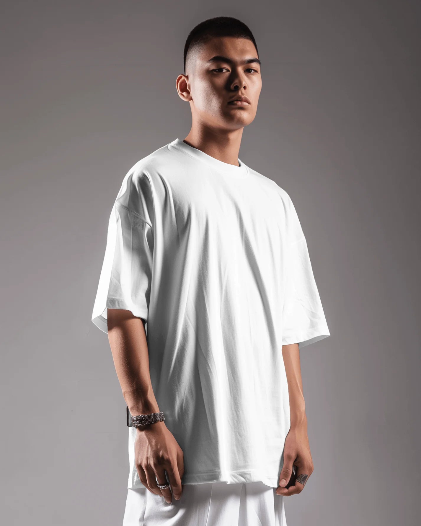 Men's Solid Oversized Shinker T-shirt