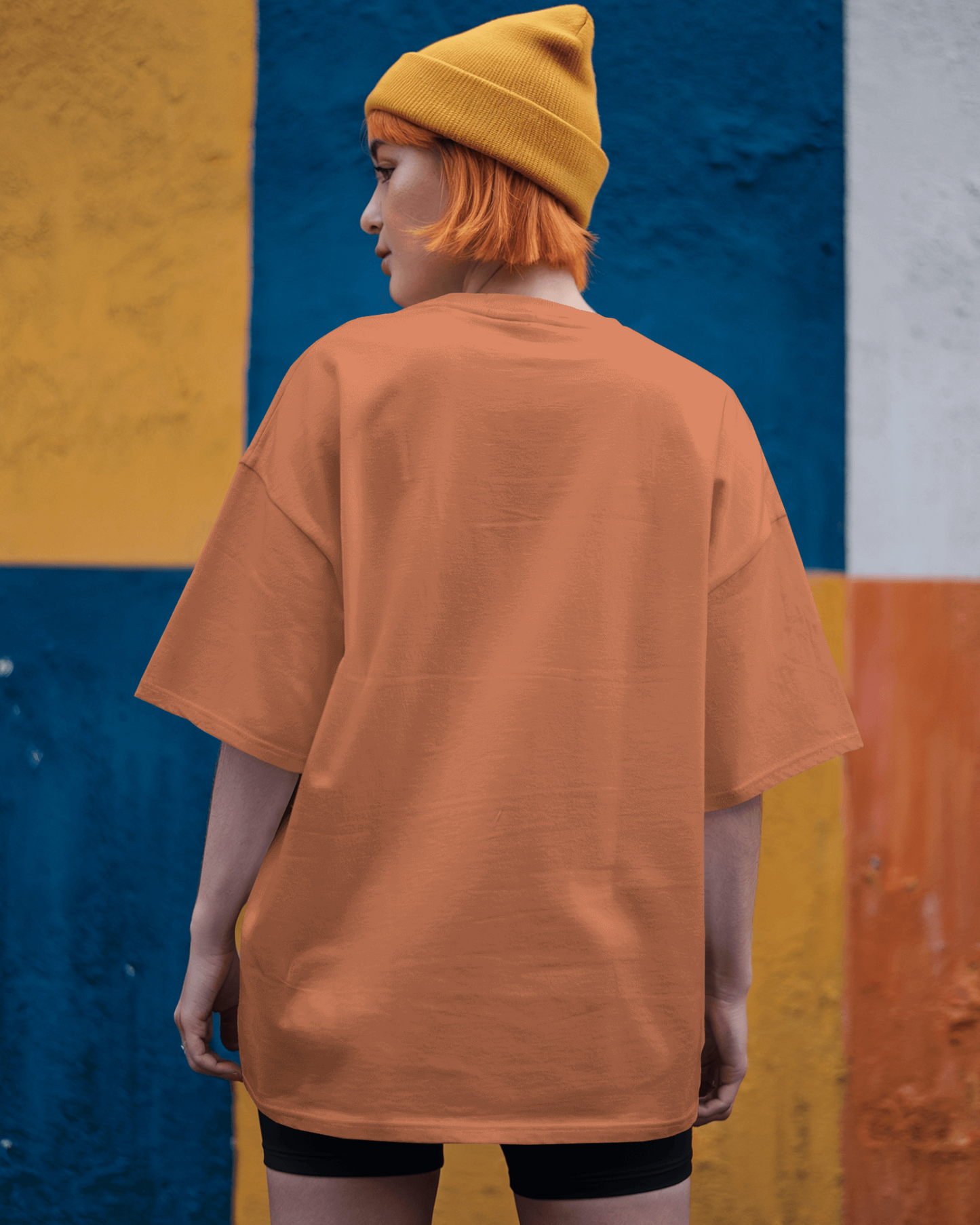 Women's Solid Oversized French Terry T-shirt