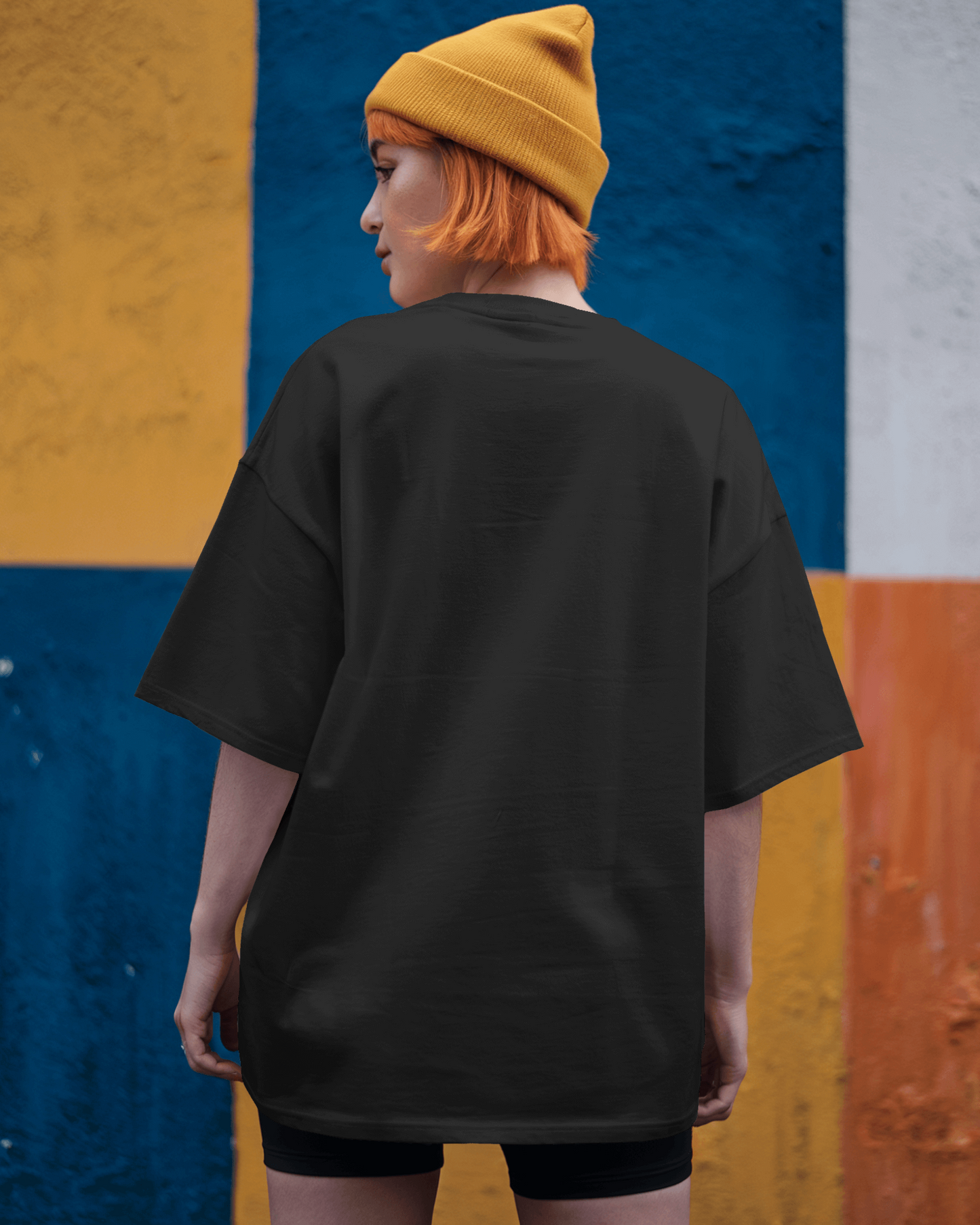 Women's Solid Oversized  French Terry T-shirt