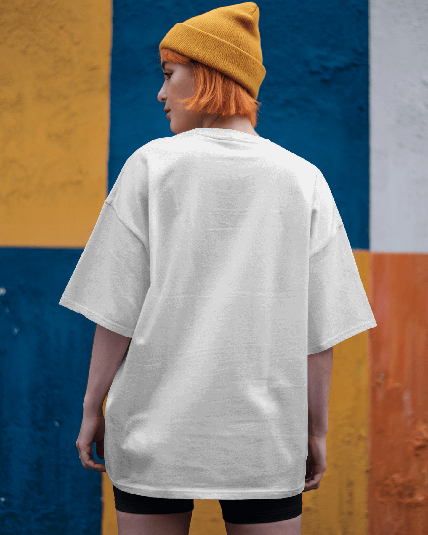 Women's Solid Oversized  French Terry T-shirt