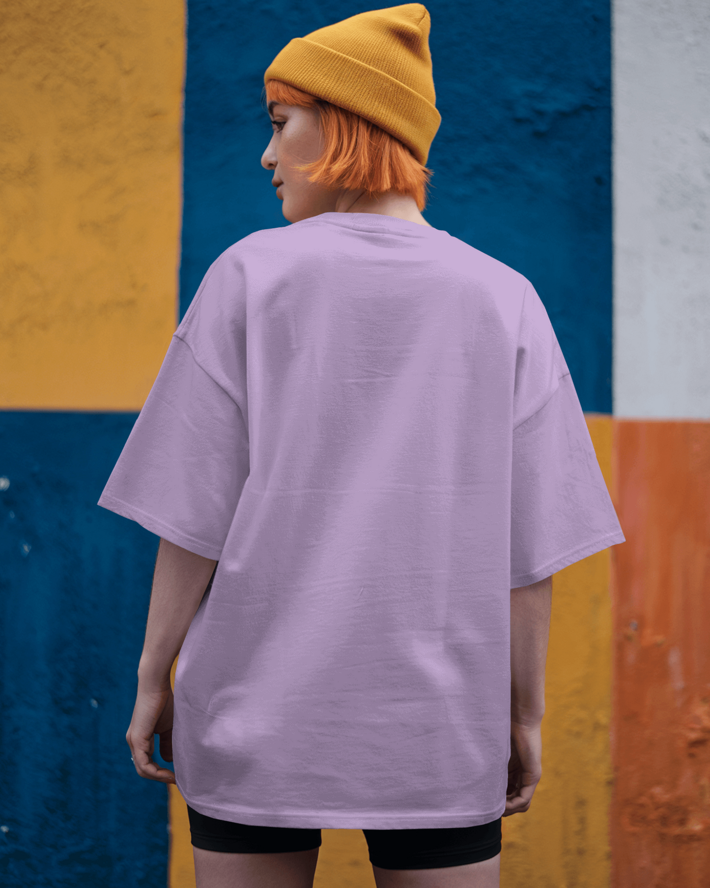 Women's Solid Oversized  French Terry T-shirt