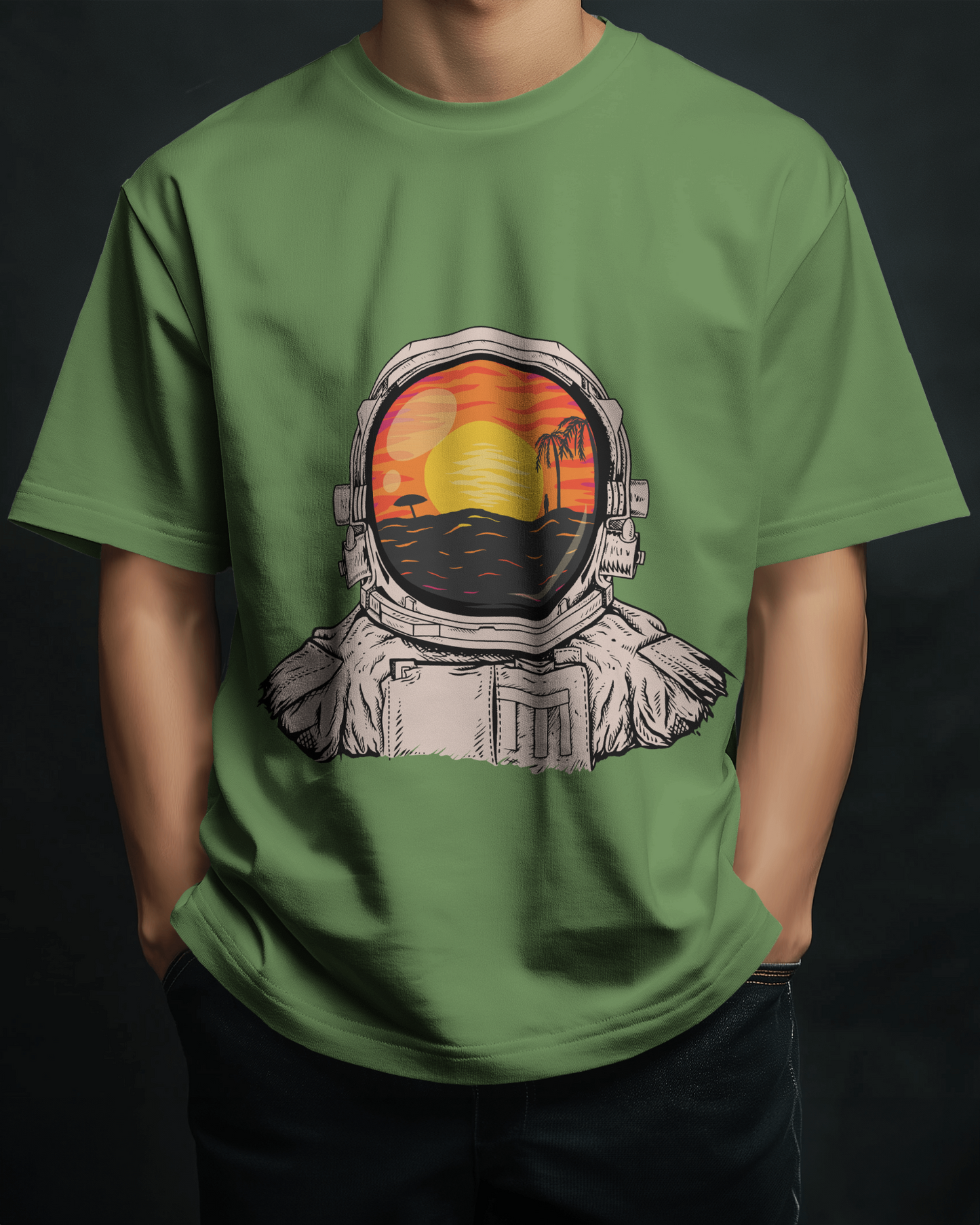 Astronaut X Sunset