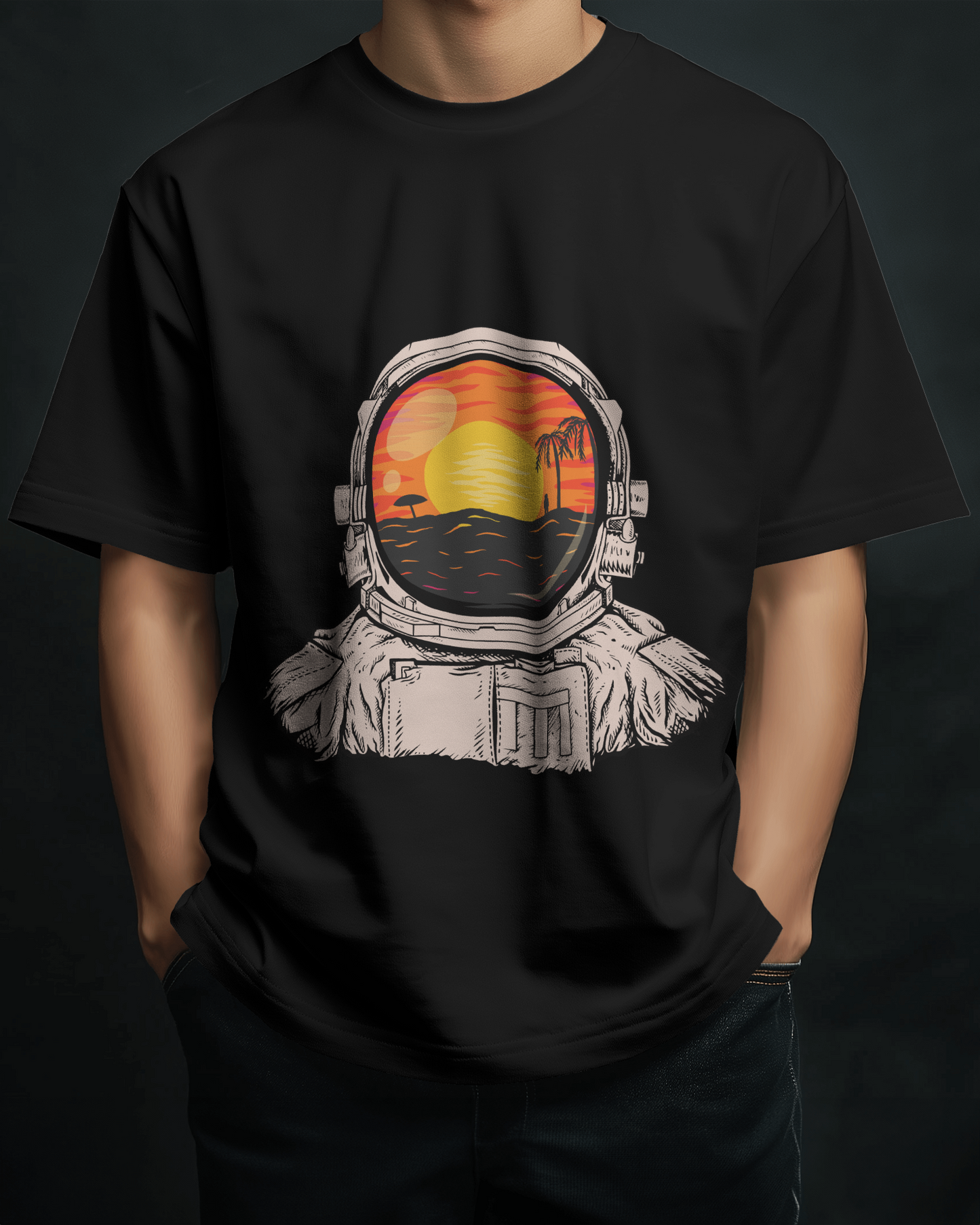 Astronaut X Sunset