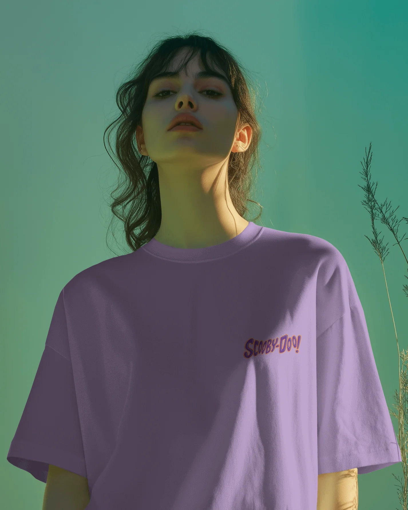Shaggy & Scooby-Doo Graphic Printed Oversized T-shirt