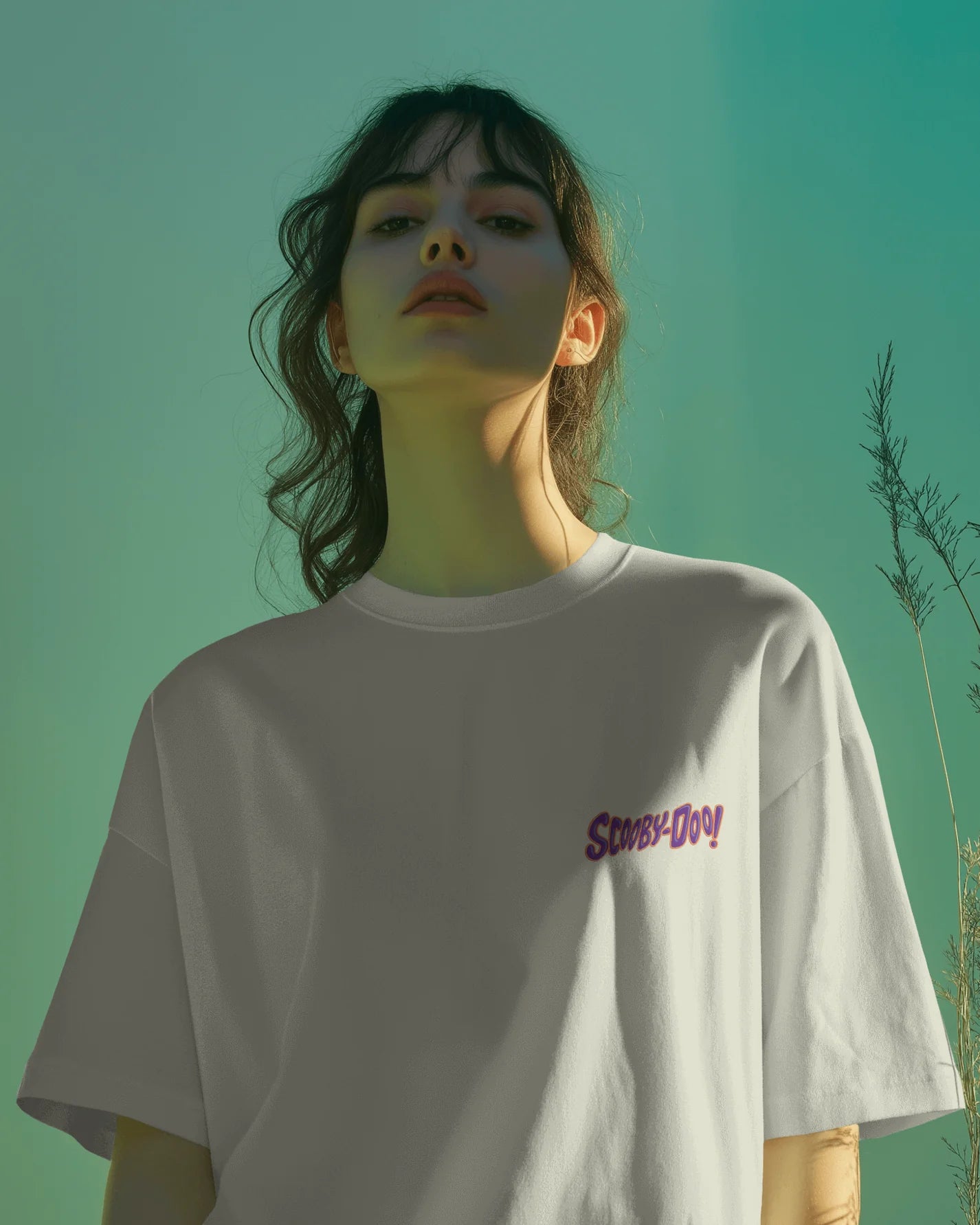 Shaggy & Scooby-Doo Graphic Printed Oversized T-shirt