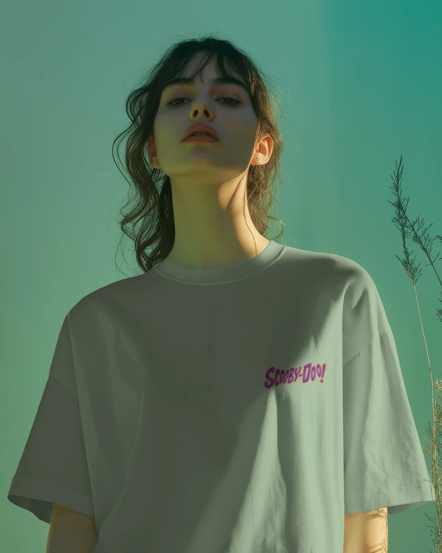 Shaggy & Scooby-Doo Graphic Printed Oversized T-shirt