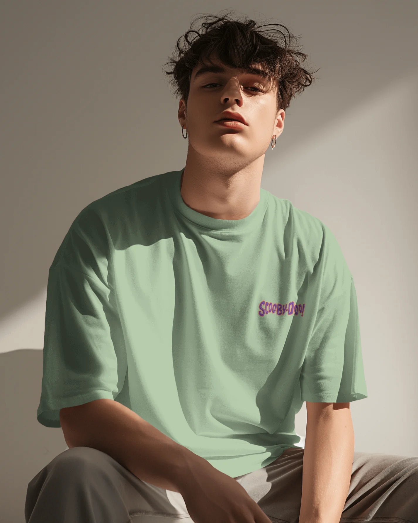 Shaggy & Scooby-Doo Graphic Printed Oversized T-shirt