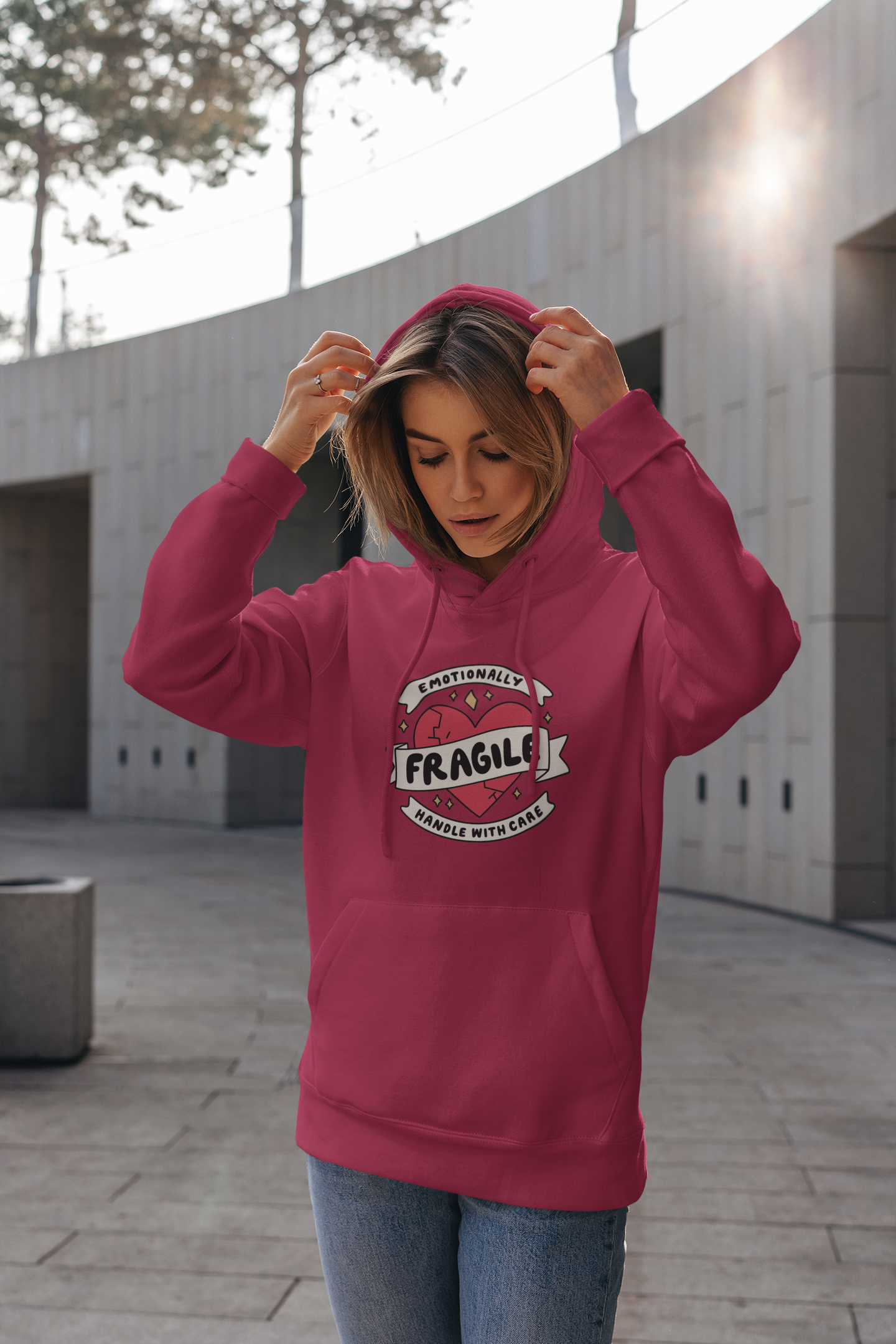 EMOTIONALLY FRAGILE HOODIE
