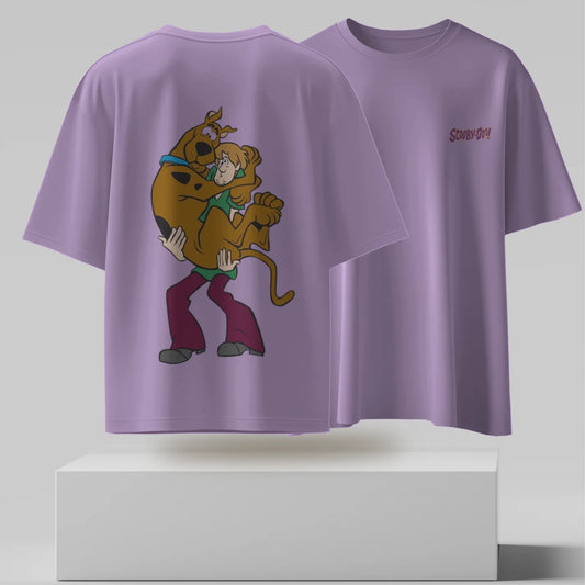 Shaggy & Scooby-Doo Graphic Printed Oversized T-shirt