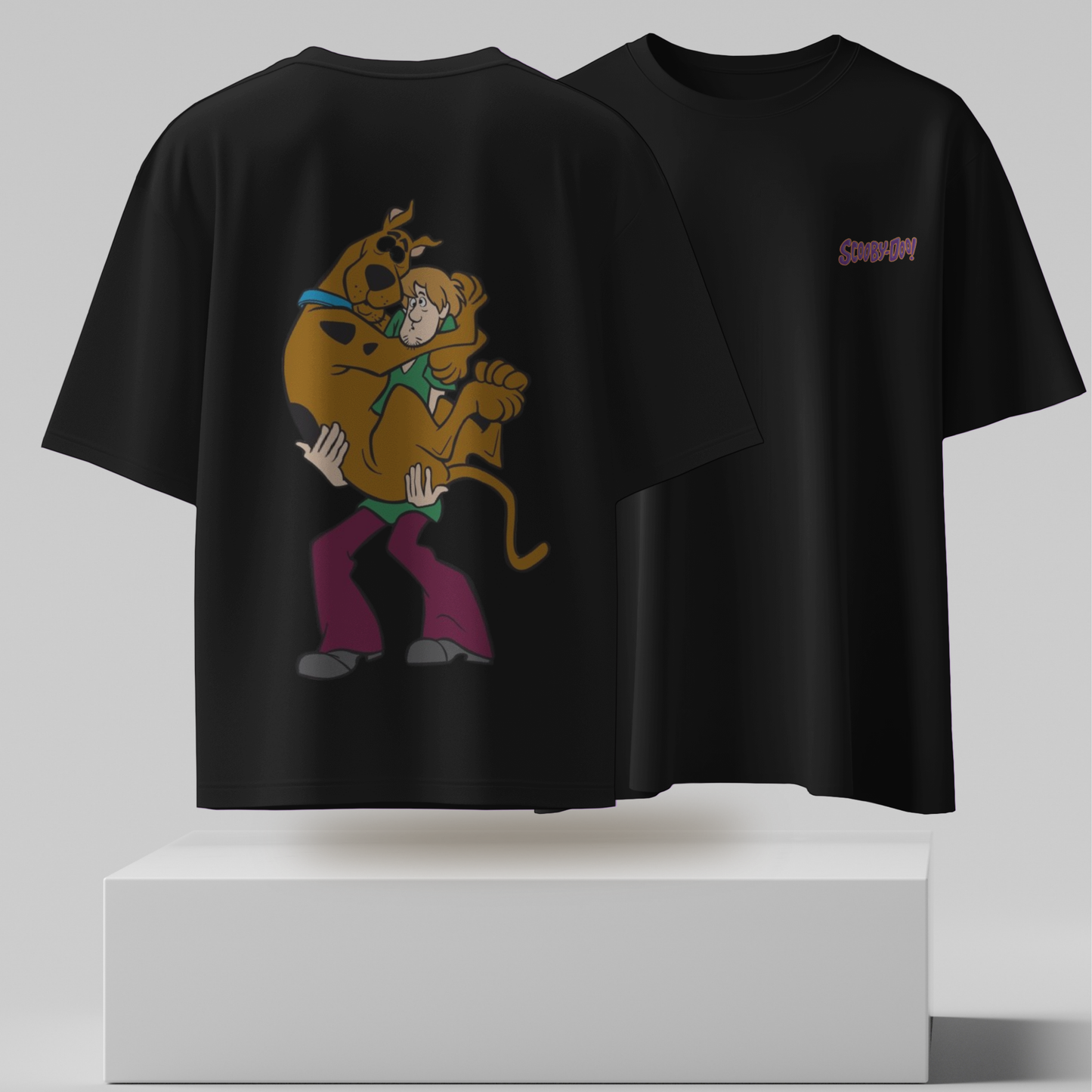 Shaggy & Scooby-Doo Graphic Printed Oversized T-shirt