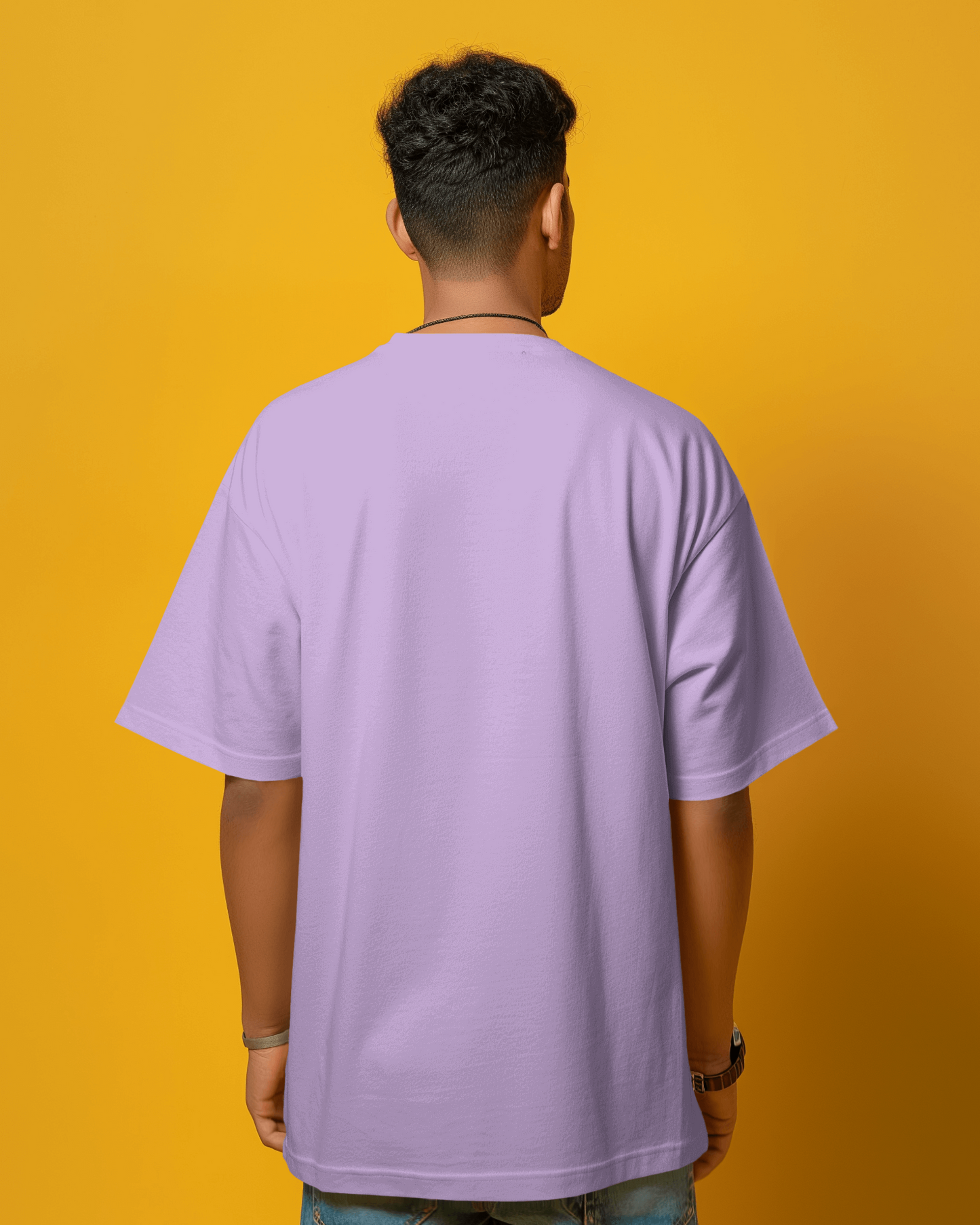 Men's Solid Oversized French Terry T-shirt