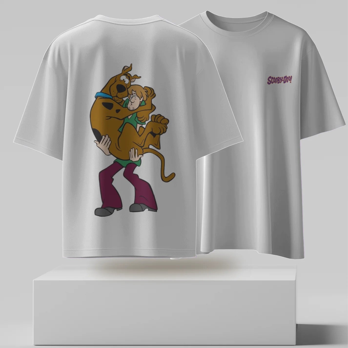 Shaggy & Scooby-Doo Graphic Printed Oversized T-shirt