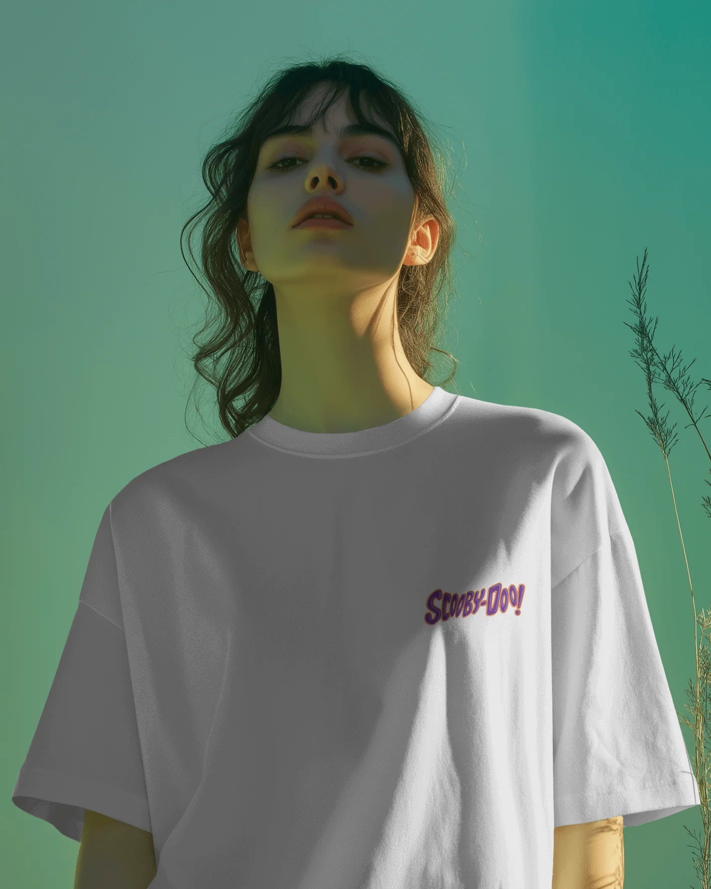 Shaggy & Scooby-Doo Graphic Printed Oversized T-shirt