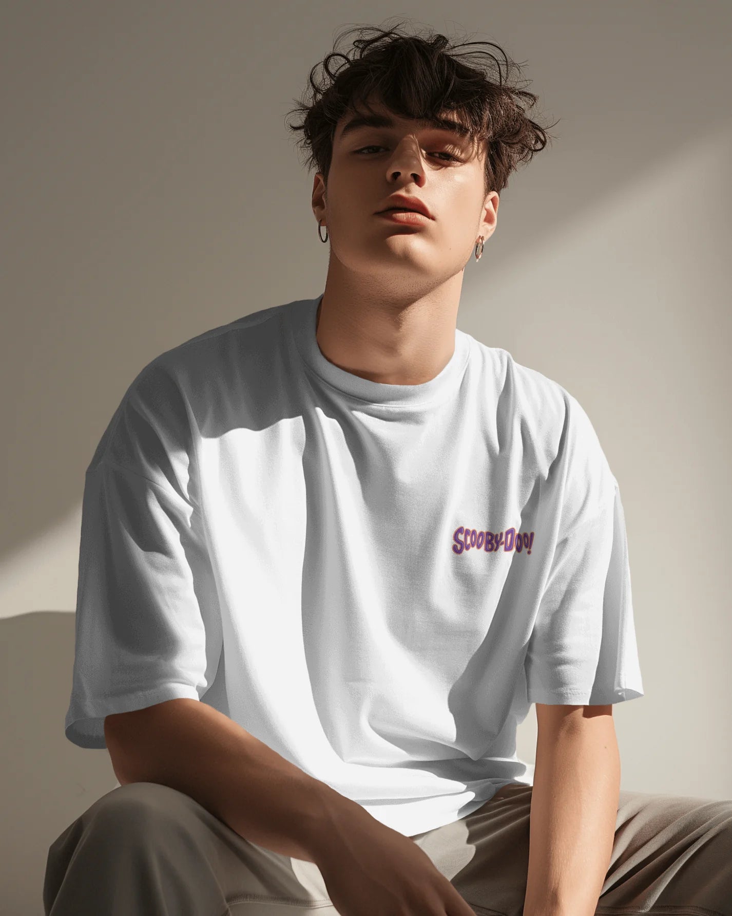 Shaggy & Scooby-Doo Graphic Printed Oversized T-shirt